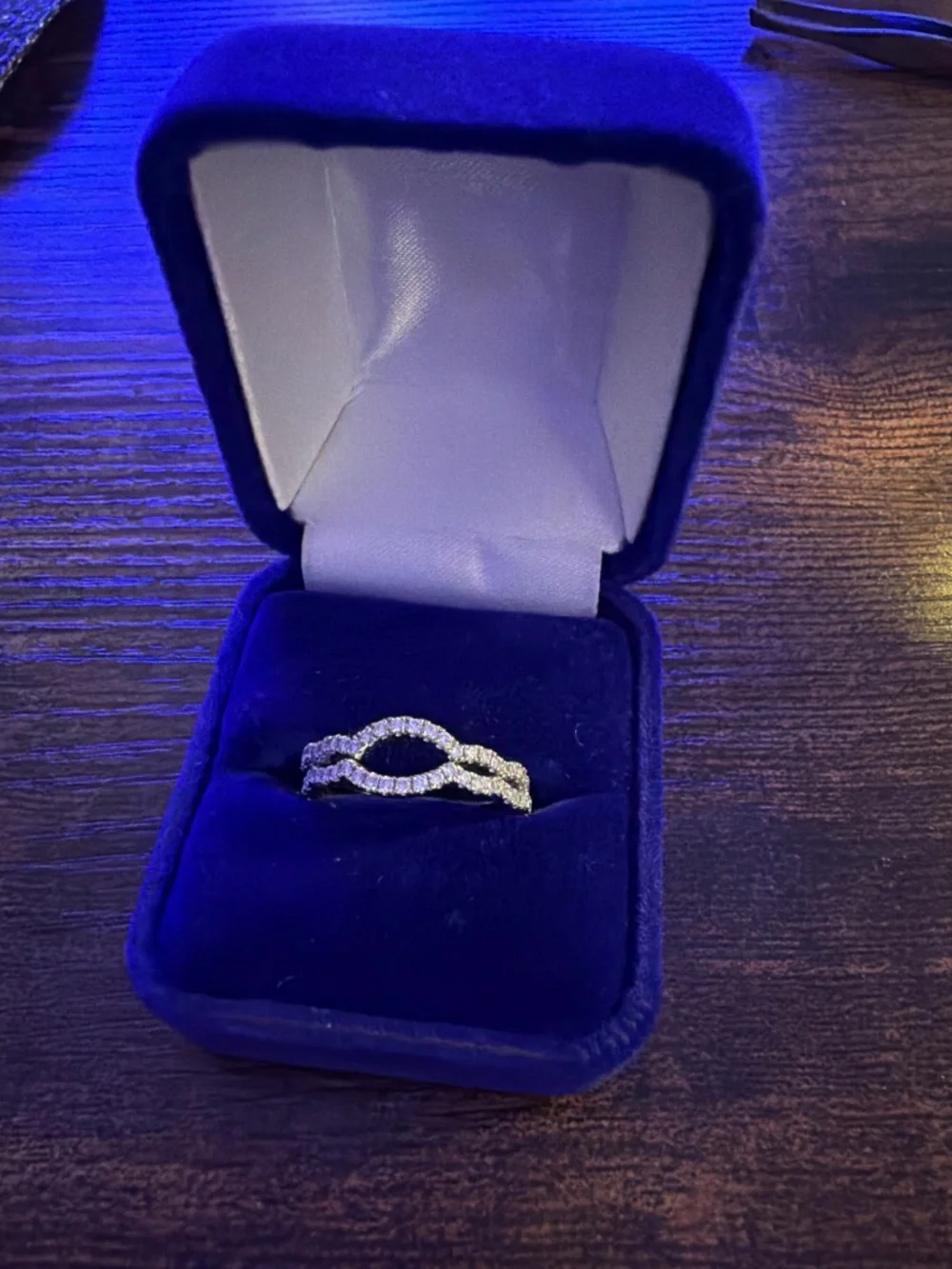 Neil lane engagement ring with two matching diamond bands
